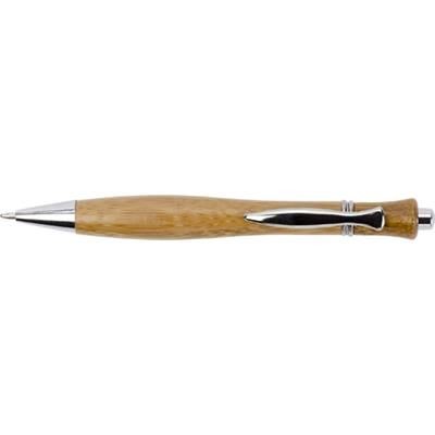 Branded Promotional BAMBOO RETRACTABLE WOOD BALL PEN Pen From Concept Incentives.