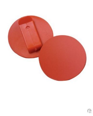 Branded Promotional ROUND PLASTIC CLIP BADGE Badge From Concept Incentives.