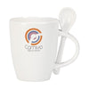 Branded Promotional SPOONCUP MUG in White Mug From Concept Incentives.