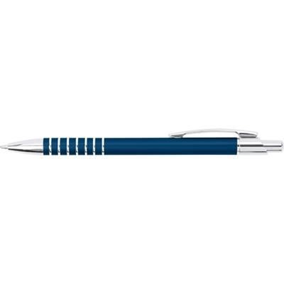 Branded Promotional ALUMINIUM METAL BALL PEN in Blue Pen From Concept Incentives.