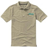 Branded Promotional CALGARY SHORT SLEEVE MENS POLO in Khaki Polo Shirt From Concept Incentives.