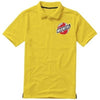 Branded Promotional CALGARY SHORT SLEEVE MENS POLO in Yellow Polo Shirt From Concept Incentives.