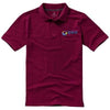 Branded Promotional CALGARY SHORT SLEEVE MENS POLO in Burgundy Polo Shirt From Concept Incentives.