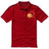 Branded Promotional CALGARY SHORT SLEEVE MENS POLO in Red Polo Shirt From Concept Incentives.