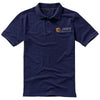 Branded Promotional CALGARY SHORT SLEEVE MENS POLO in Navy Polo Shirt From Concept Incentives.