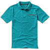 Branded Promotional CALGARY SHORT SLEEVE MENS POLO in Aqua Polo Shirt From Concept Incentives.