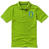 Branded Promotional CALGARY SHORT SLEEVE MENS POLO in Apple Green Polo Shirt From Concept Incentives.