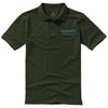 Branded Promotional CALGARY SHORT SLEEVE MENS POLO in Army Green Polo Shirt From Concept Incentives.