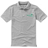 Branded Promotional CALGARY SHORT SLEEVE MENS POLO in Grey Melange Polo Shirt From Concept Incentives.