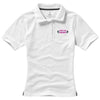 Branded Promotional CALGARY SHORT SLEEVE LADIES POLO in White Solid Polo Shirt From Concept Incentives.