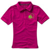 Branded Promotional CALGARY SHORT SLEEVE LADIES POLO in Pink Polo Shirt From Concept Incentives.