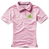 Branded Promotional CALGARY SHORT SLEEVE LADIES POLO in Light Pink Polo Shirt From Concept Incentives.