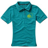 Branded Promotional CALGARY SHORT SLEEVE LADIES POLO in Aqua Polo Shirt From Concept Incentives.