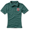 Branded Promotional CALGARY SHORT SLEEVE LADIES POLO in Forest Green Polo Shirt From Concept Incentives.