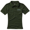 Branded Promotional CALGARY SHORT SLEEVE LADIES POLO in Army Green Polo Shirt From Concept Incentives.