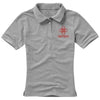 Branded Promotional CALGARY SHORT SLEEVE LADIES POLO in Grey Melange Polo Shirt From Concept Incentives.