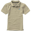 Branded Promotional CALGARY SHORT SLEEVE CHILDRENS POLO in Khaki Polo Shirt From Concept Incentives.