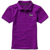 Branded Promotional CALGARY SHORT SLEEVE CHILDRENS POLO in Plum Polo Shirt From Concept Incentives.