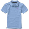 Branded Promotional CALGARY SHORT SLEEVE CHILDRENS POLO in Light Blue Polo Shirt From Concept Incentives.