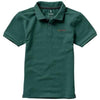 Branded Promotional CALGARY SHORT SLEEVE CHILDRENS POLO in Forest Green Polo Shirt From Concept Incentives.