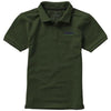 Branded Promotional CALGARY SHORT SLEEVE CHILDRENS POLO in Army Green Polo Shirt From Concept Incentives.