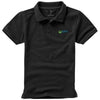 Branded Promotional CALGARY SHORT SLEEVE CHILDRENS POLO in Black Solid Polo Shirt From Concept Incentives.