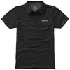 Branded Promotional MARKHAM SHORT SLEEVE MENS STRETCH POLO in Black Solid Polo Shirt From Concept Incentives.