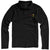 Branded Promotional OAKVILLE LONG SLEEVE MENS POLO in Black Solid Polo Shirt From Concept Incentives.