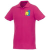 Branded Promotional HELIOS SHORT SLEEVE MENS POLO in Magenta Polo Shirt From Concept Incentives.