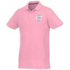 Branded Promotional HELIOS SHORT SLEEVE MENS POLO in Light Pink Polo Shirt From Concept Incentives.