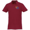 Branded Promotional HELIOS SHORT SLEEVE MENS POLO in Burgundy Polo Shirt From Concept Incentives.