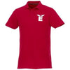 Branded Promotional HELIOS SHORT SLEEVE MENS POLO in Red Polo Shirt From Concept Incentives.