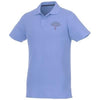 Branded Promotional HELIOS SHORT SLEEVE MENS POLO in Light Blue Polo Shirt From Concept Incentives.