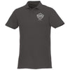 Branded Promotional HELIOS SHORT SLEEVE MENS POLO in Storm Grey Polo Shirt From Concept Incentives.