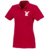 Branded Promotional HELIOS SHORT SLEEVE LADIES POLO in Red Polo Shirt From Concept Incentives.