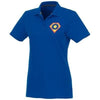 Branded Promotional HELIOS SHORT SLEEVE LADIES POLO in Blue Polo Shirt From Concept Incentives.