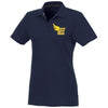 Branded Promotional HELIOS SHORT SLEEVE LADIES POLO in Navy Polo Shirt From Concept Incentives.