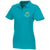 Branded Promotional HELIOS SHORT SLEEVE LADIES POLO in Aqua Polo Shirt From Concept Incentives.