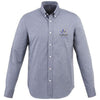 Branded Promotional VAILLANT LONG SLEEVE SHIRT in Navy Shirt From Concept Incentives.