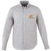 Branded Promotional VAILLANT LONG SLEEVE SHIRT in Steel Grey Shirt From Concept Incentives.