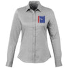 Branded Promotional VAILLANT LONG SLEEVE LADIES SHIRT in Steel Grey Shirt From Concept Incentives.