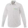 Branded Promotional HAMELL LONG SLEEVE SHIRT in White Solid Shirt From Concept Incentives.