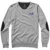 Branded Promotional SPRUCE V-NECK PULLOVER in Grey Melange Jumper From Concept Incentives.