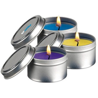 Branded Promotional FRAGRANCE CANDLE TIN Candle From Concept Incentives.