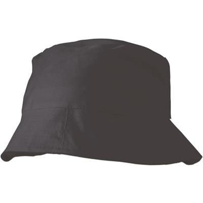 Branded Promotional SUN HAT in Black Hat From Concept Incentives.