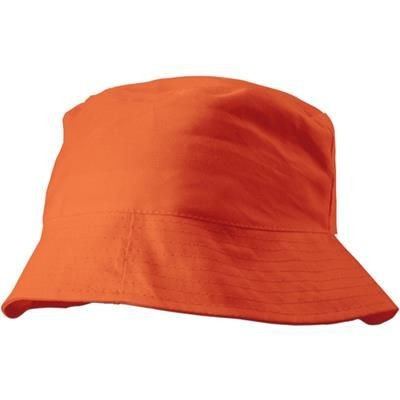 Branded Promotional SUN HAT in Orange Hat From Concept Incentives.