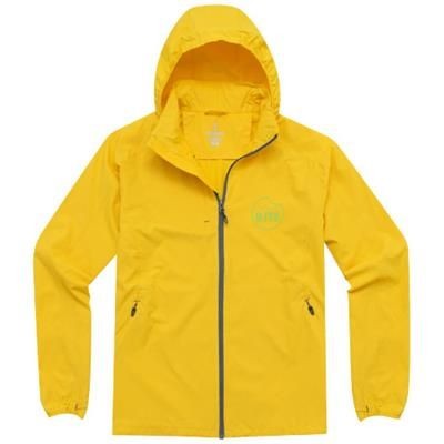 Branded Promotional FLINT LIGHTWEIGHT JACKET in Yellow Jacket From Concept Incentives.