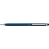 Branded Promotional METAL TOUCH SCREEN BALL PEN with Rubber Stylus Tip in Blue Pen From Concept Incentives.