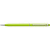 Branded Promotional METAL TOUCH SCREEN BALL PEN with Rubber Stylus Tip in Pale Green Pen From Concept Incentives.