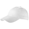 Branded Promotional BRYSON 6 PANEL CAP in White Solid Baseball Cap From Concept Incentives.